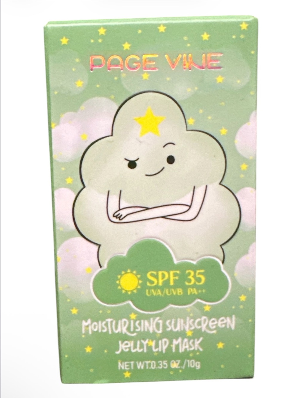 PAGE VINE SPF 35 Moisturising Sunscreen Jelly Lip Mask - Green
